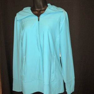 Blue blue athletic jacket!